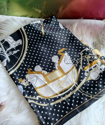 Luxury Printed Silk Scarf