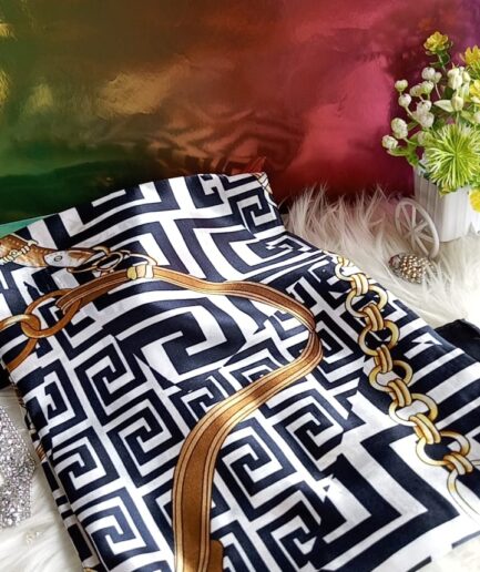Luxury Printed Silk Scarf